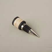 Rattan-Wrapped Metal Bottle Stopper