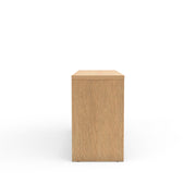 Oak Veneer Three-Door Sideboard