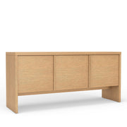 Oak Veneer Three-Door Sideboard