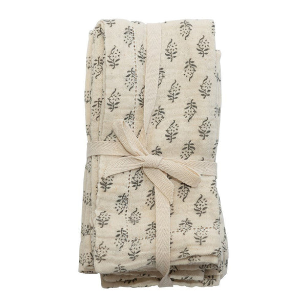 Floral Print Cotton Napkin Set