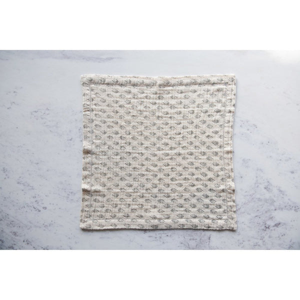 Floral Print Cotton Napkin Set