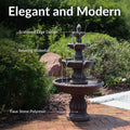 Four-Tier Faux Stone Outdoor Fountain