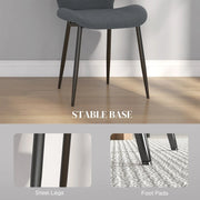 Close-up of material and construction detail — Grid-Tufted Upholstered Dining Chair Set