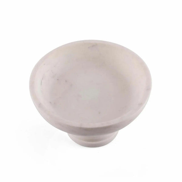 White Marble Pedestal Bowl