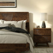 Carved Rubber Wood Platform Bed Frame — additional product view 16