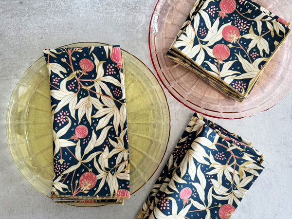 Botanical Print Cotton Napkin Set