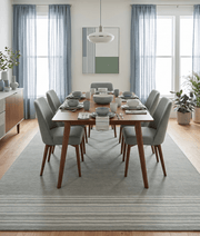 Hand-Tufted Wool Stripe Area Rug