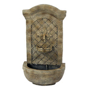 Rosette Leaf Outdoor Wall Fountain