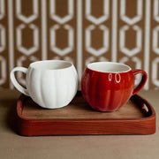 Pumpkin-Shaped Ceramic Coffee Mug