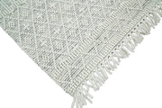 Geometric Wool Dhurrie Area Rug