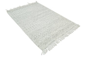 Geometric Wool Dhurrie Area Rug