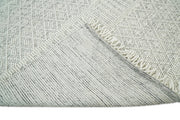 Geometric Wool Dhurrie Area Rug