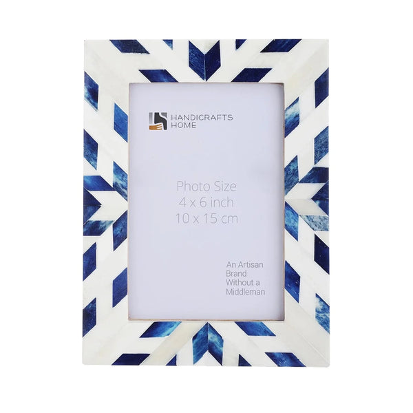 Chevron Bone Inlay Picture Frame