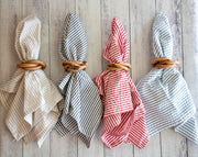 Turned Wood Bangle Napkin Rings
