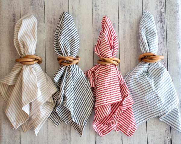 Turned Wood Bangle Napkin Rings