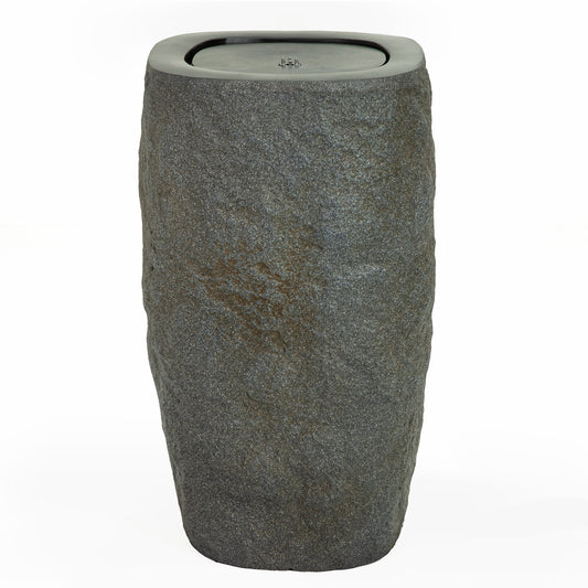 Polystone Cylinder LED Outdoor Fountain