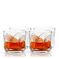 Art Deco Arch Crystal Tumbler Set