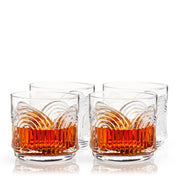 Art Deco Arch Crystal Tumbler Set