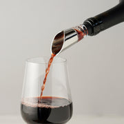 Polished Metal Aerating Wine Pourer