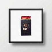 Matchbook Art Framed Print hung in a curated gallery wall arrangement