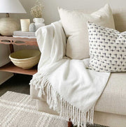 Bamboo Viscose Tassel Throw