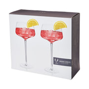 Angled Crystal Spritz Cocktail Glasses