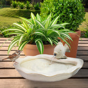 Glazed Ceramic Fish Garden Fountain