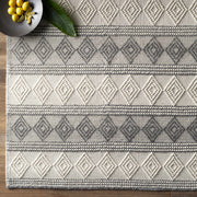 Diamond Trellis High-Low Area Rug