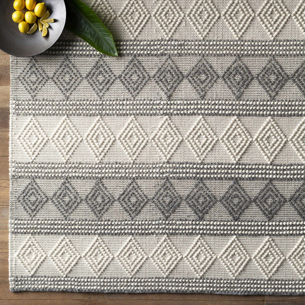 Diamond Trellis High-Low Area Rug