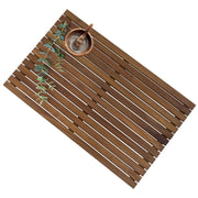 Slatted Teak Wood Bath Mat