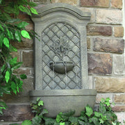 Rosette Leaf Outdoor Wall Fountain