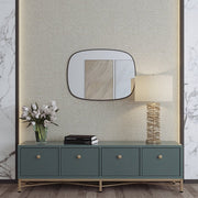 Rounded Rectangle Framed Wall Mirror