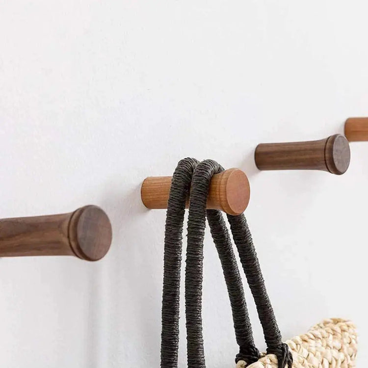 Natural Wood Wall Coat Hook