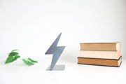 Steel Lightning Bolt Bookend