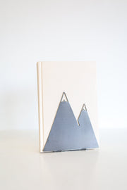 Mountain Cut Steel Bookends