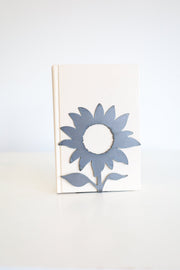 Sunflower Silhouette Steel Bookend