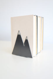 Mountain Cut Steel Bookends