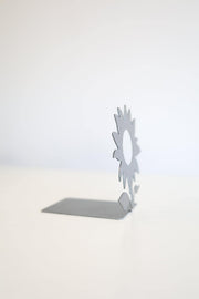 Sunflower Silhouette Steel Bookend