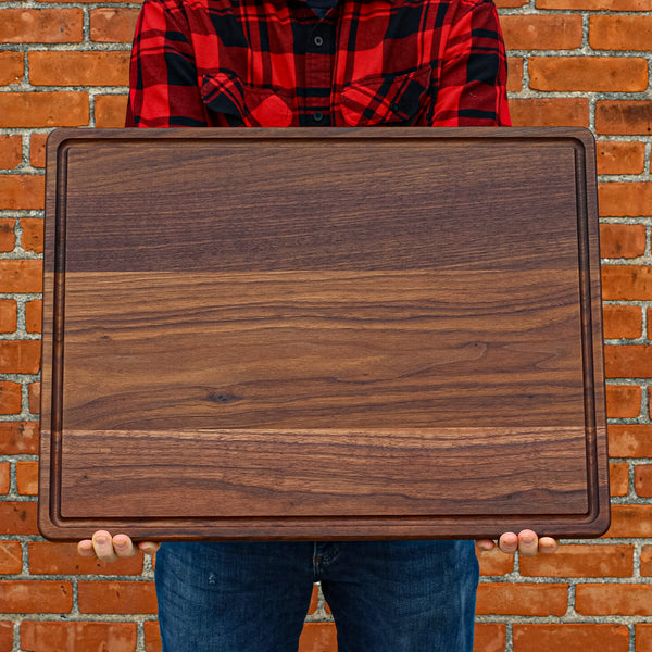 Thick-Cut Walnut Wood Cutting Board