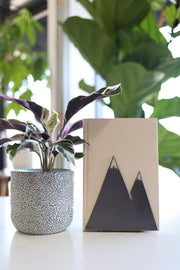 Mountain Cut Steel Bookends