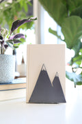 Mountain Cut Steel Bookends