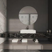 Frameless Round Wall Mirror