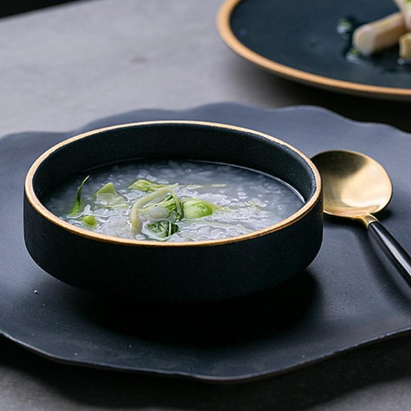 Close-up of material and construction detail — Matte Porcelain Dinnerware Set