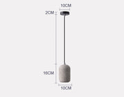 Terrazzo-Finish Cement Pendant Light