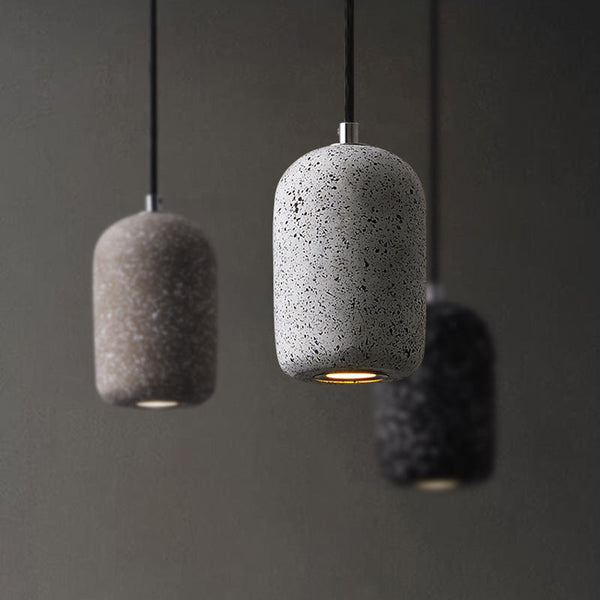 Terrazzo-Finish Cement Pendant Light