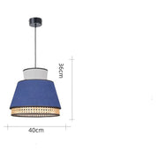 Rattan Weave Fabric Pendant Light