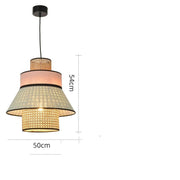 Rattan Weave Fabric Pendant Light