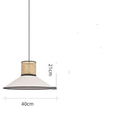 Rattan Weave Fabric Pendant Light