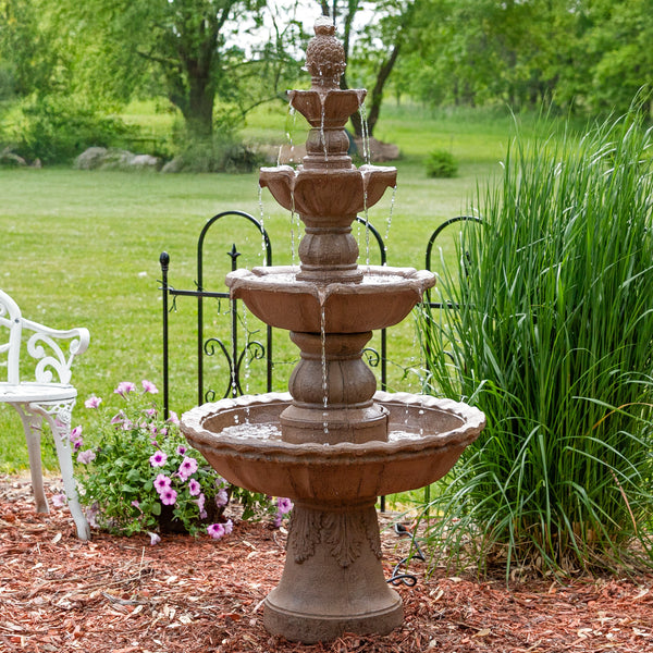 Four-Tier Pineapple Garden Fountain
