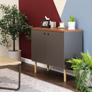 Mid-Century Two-Door Accent Cabinet